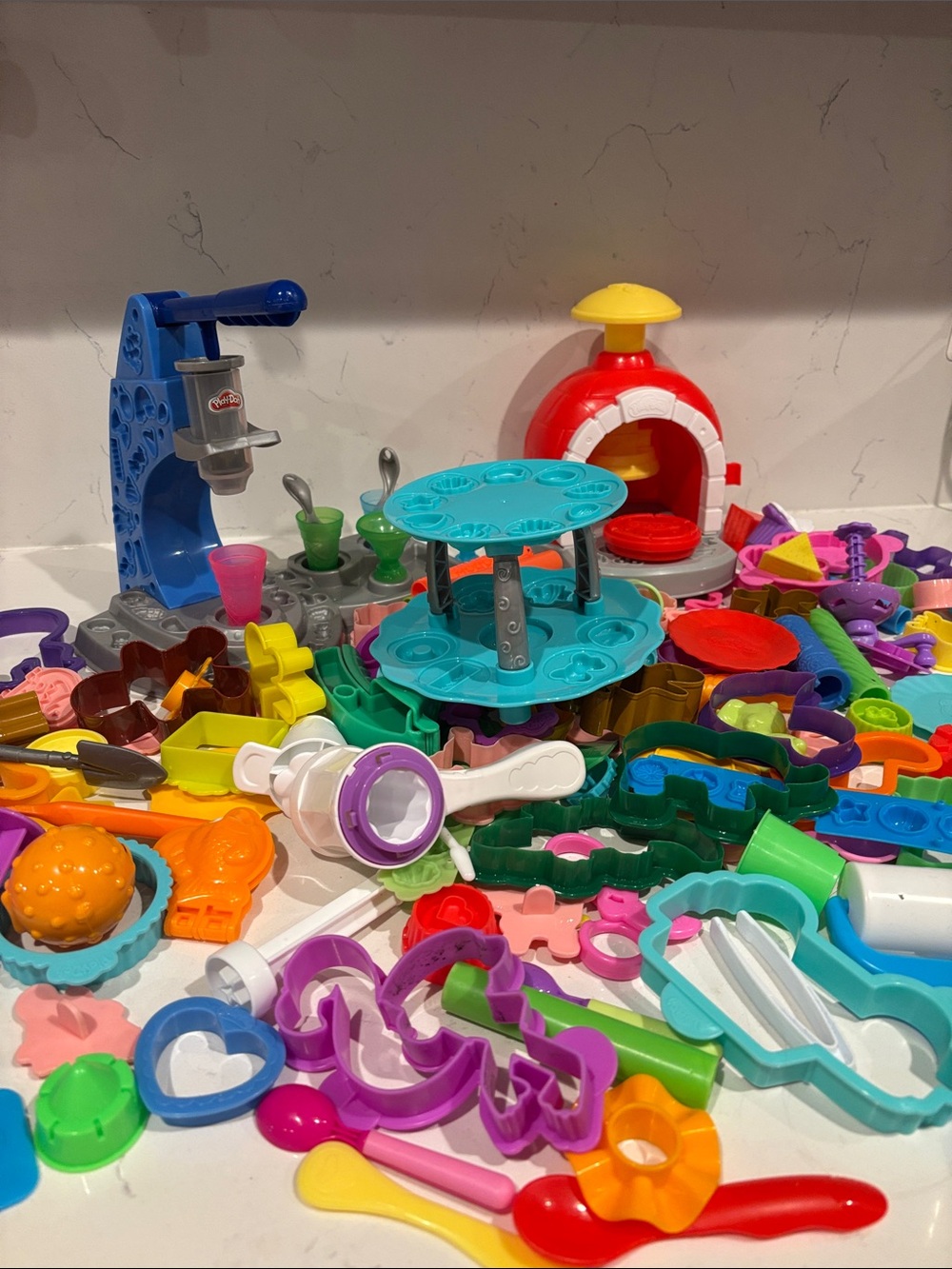 Bright Multi-Color Kids Play Dough Accessory Kit - Creative Molding Tools